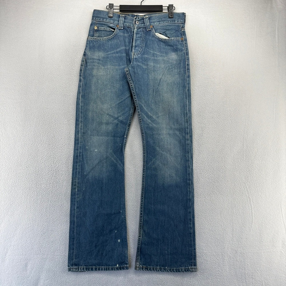 Vintage Levis Jeans Mens 30x34 Blue 512 Bootcut Denim Whisker Faded Baggy y2k